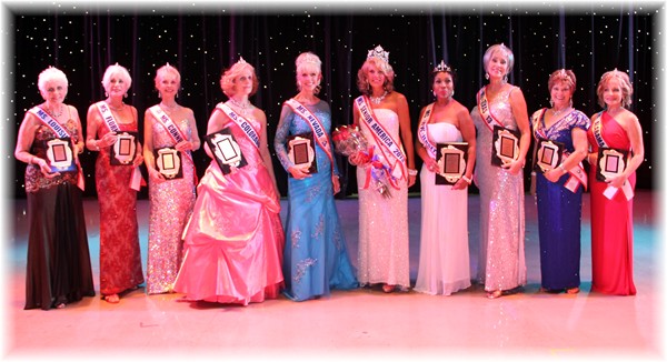 Ms. Senior America 2013, Carolyn Corlew with the 2013 Finalists